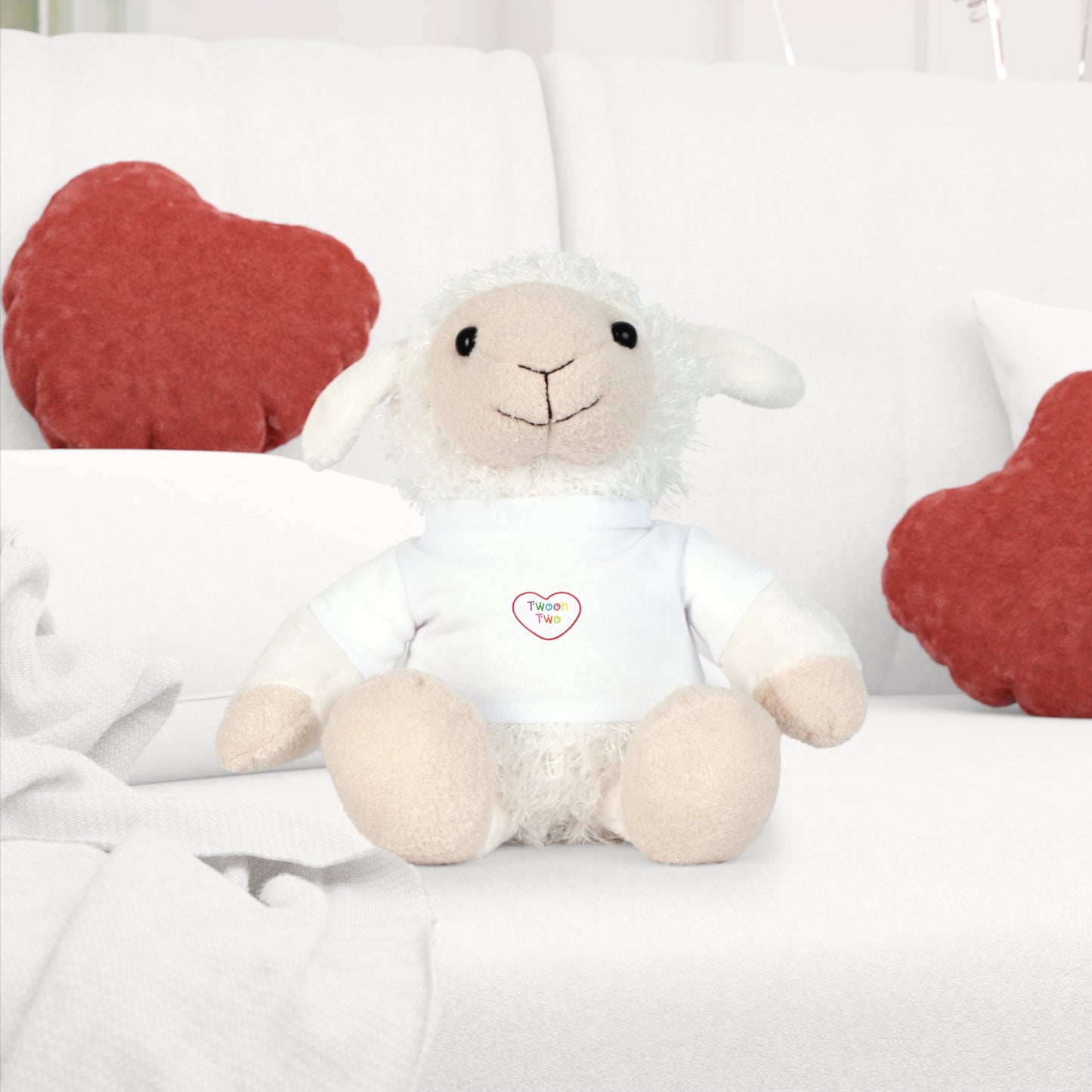 Twooh Two Heart Logo Stuffed Animal- SS